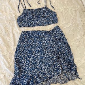 Navy Floral Set